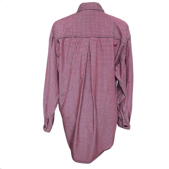 Woolrich Women’s Size M Red Black Checkered Button Up Shirt Outdoor Gorpcore - Picture 10 of 11